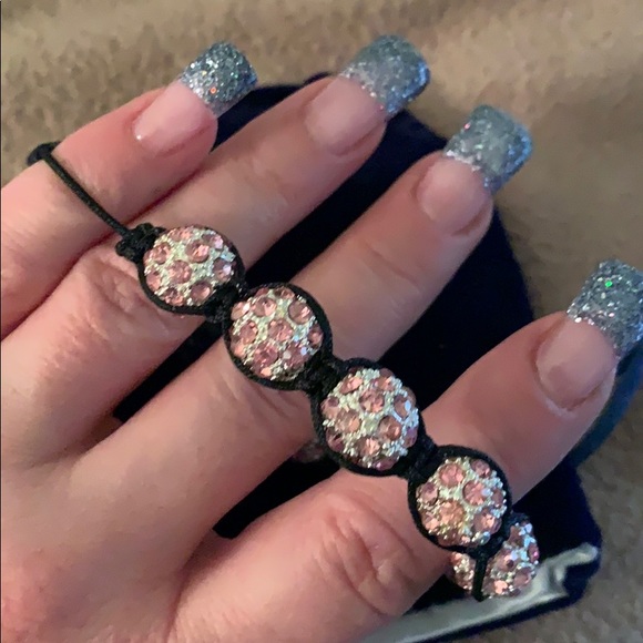 Pink crystal bracelet - Picture 3 of 3